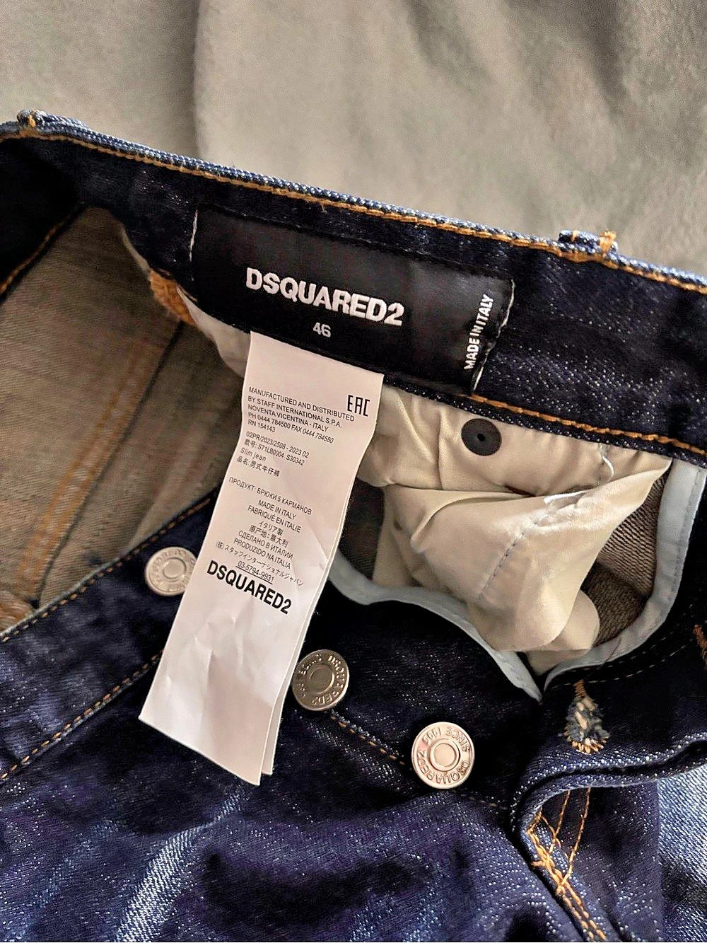 Dsquared2 Slim Jean Distressed Jeans Blue Waist US 30x29 - Picture 2 of 7